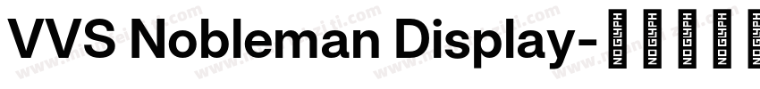 VVS Nobleman Display字体转换
